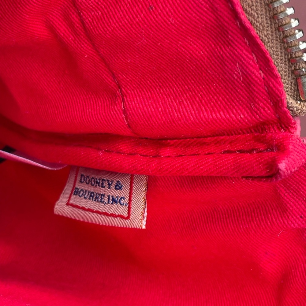 Dooney & Bourke Red Crossbody Bag with Geometric Pattern - Picture 3 of 12